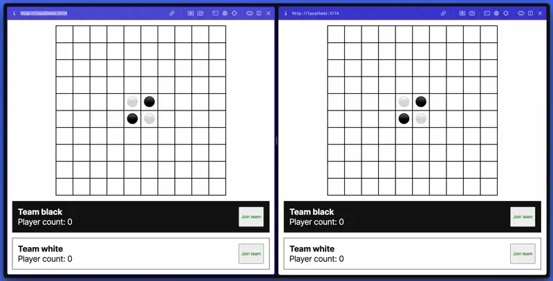 Basic Reversi moves broadcasting done!